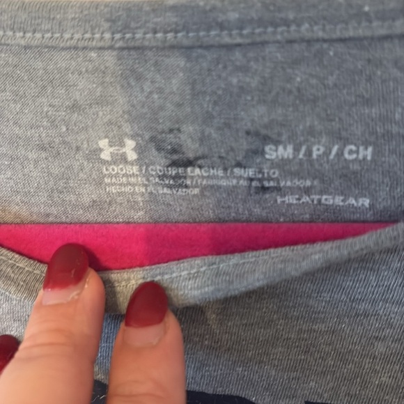 Under Armour Heat Gear The Rock Loose Crop Top Size Small - Picture 3 of 8